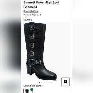Womens EMMETT Black Moto Boots (First 5 Photos are Nordstrom Stock Photos)